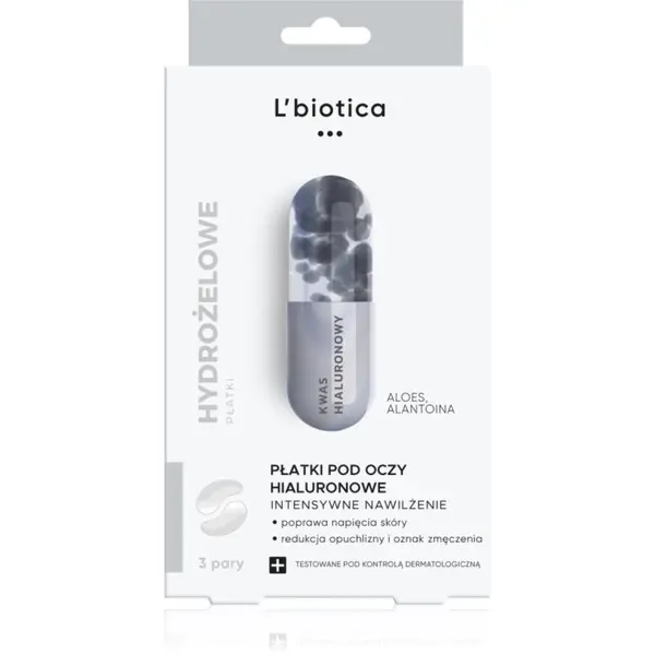 L’biotica L’biotica Eye Patches Hyaluronic intenzivna hidratantna maska za okoloočno područje 3x2 kom
