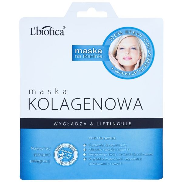 L’biotica L’biotica Masks Collagen Platinium Sheet maska s kolagenom 23 ml