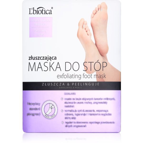 L’biotica L’biotica Masks eksfolijacijske čarape za omekšavanje i hidrataciju kože stopala kom