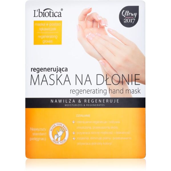 L’biotica L’biotica Masks regenerirajuća maska za ruke u obliku rukavica 26 g
