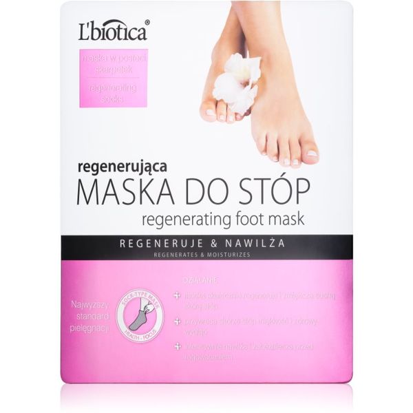 L’biotica L’biotica Masks regenerirajuća maska za stopala u obliku čarapa 32 ml