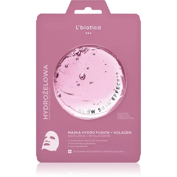 L’biotica L’biotica PGA Hydro Fusion + Collagen intenzivna hidrogel maska s pomlađujućim učinkom 1 kom