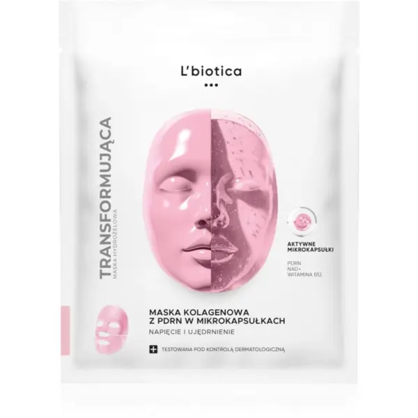 L’biotica L’biotica Transforming Collagen Mask with PDRN in Microcapsules kolagenska maska za učvršćivanje kože lica 1 kom