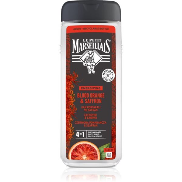 Le Petit Marseillais Le Petit Marseillais Blood Orange & Saffron gel za tuširanje 4 u 1 za muškarce 400 ml