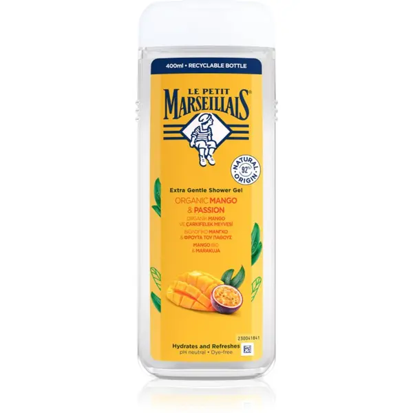 Le Petit Marseillais Le Petit Marseillais Mango BIO & Passion Fruit nježni gel za tuširanje 400 ml