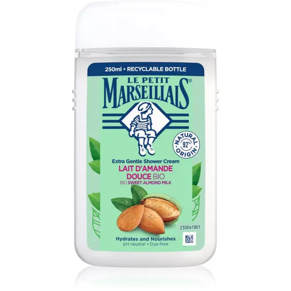Le Petit Marseillais Le Petit Marseillais Sweet Almond Milk BIO kremasti gel za tuširanje 250 ml
