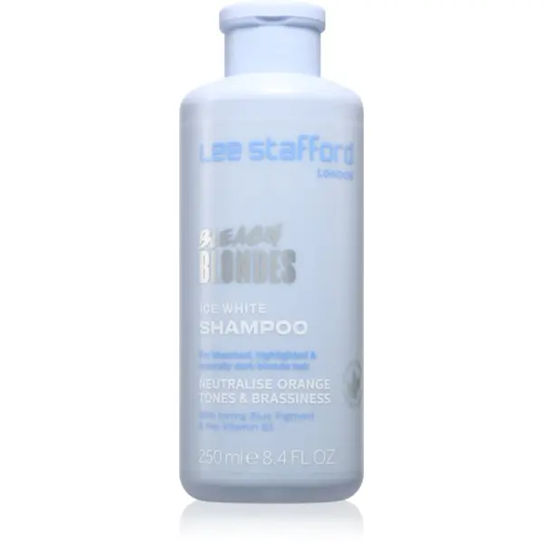 Lee Stafford Lee Stafford Bleach Blondes Ice White neutralizirajući srebrni šampon za plavu i kosu s pramenovima 250 ml