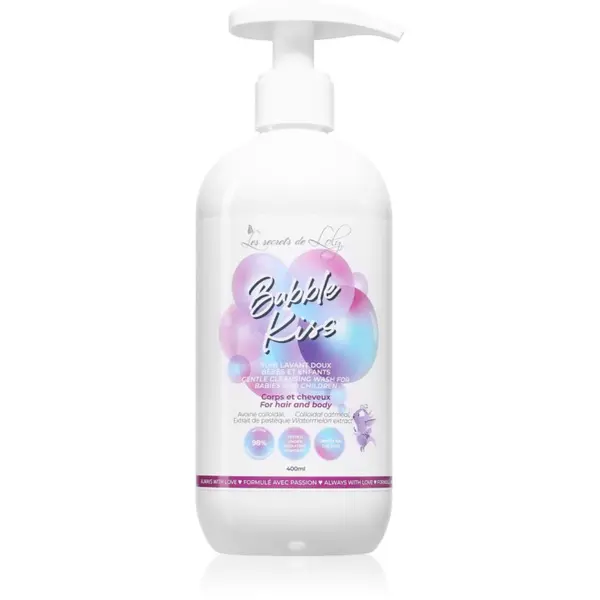 Les Secrets De Loly Les Secrets De Loly Bubble Kiss gel za pranje za tijelo i kosu za djecu 400 ml
