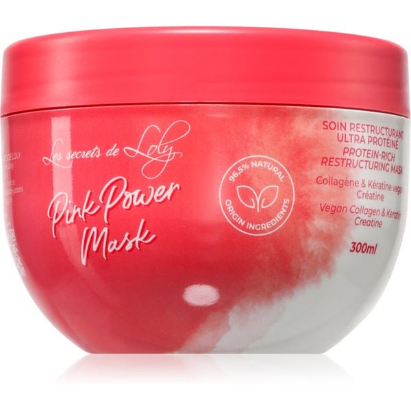 Les Secrets De Loly Les Secrets De Loly Pink Power Mask obnavljajuća maska za valovitu i kovrčavu kosu 300 ml