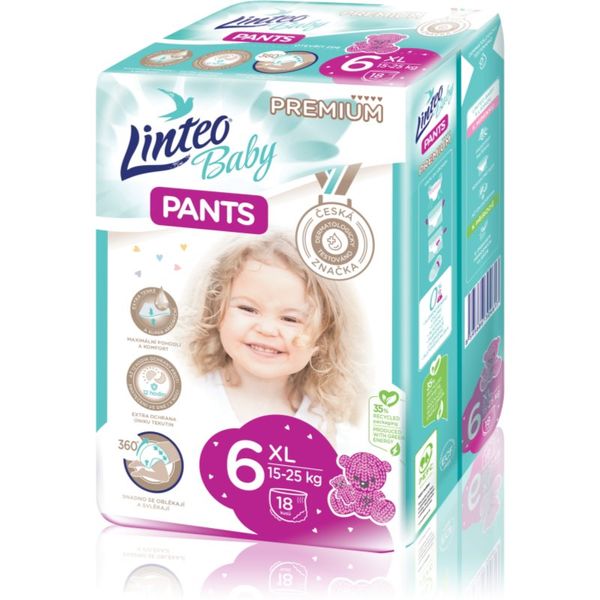 Linteo Linteo Baby Pants jednokratne pelene-gaćice XL Premium 15-25 kg 18 kom