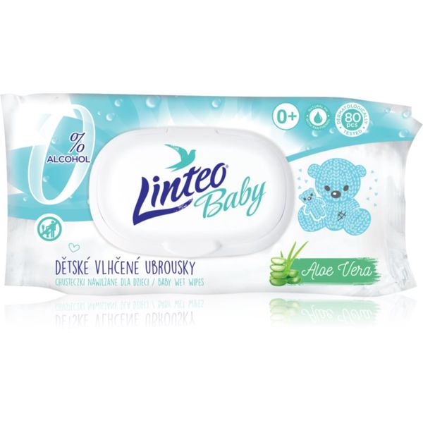 Linteo Linteo Baby Pure & Fresh dječje nježne vlažne maramice s aloe verom 80 kom