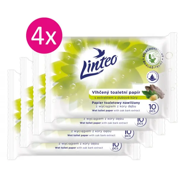 Linteo Linteo Wet Toilet Paper vlažni toaletni papir 10x4 kom