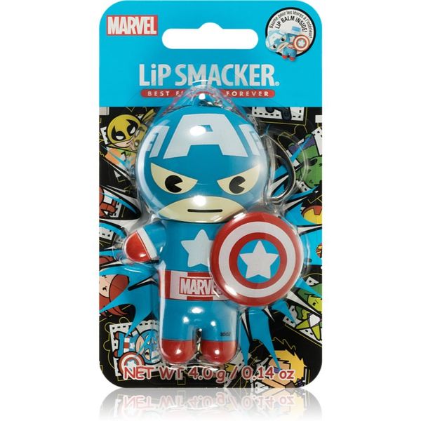 Lip Smacker Lip Smacker Marvel Captain America balzam za usne okus Red, White & Blue-Berry 4 g