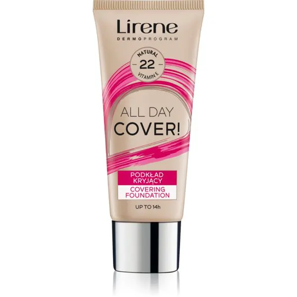 Lirene Lirene ALL DAY COVER! prekrivajući fluidni puder nijansa 22 Natural 30 ml