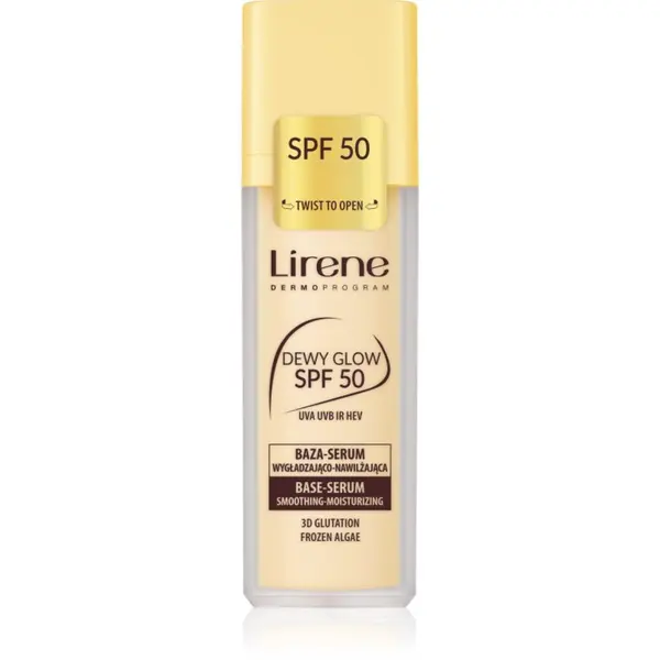 Lirene Lirene Base Dewy Glow posvjetljujući serum kao baza SPF 50 30 ml