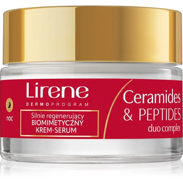 Lirene Lirene Ceramides & Peptides Duo Complex obnavljajuća noćna krema s regeneracijskim učinkom 50 ml