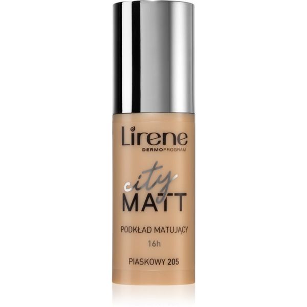 Lirene Lirene City Matt matirajući fluidni puder s pomlađujućim učinkom nijansa 205 Sand 30 ml