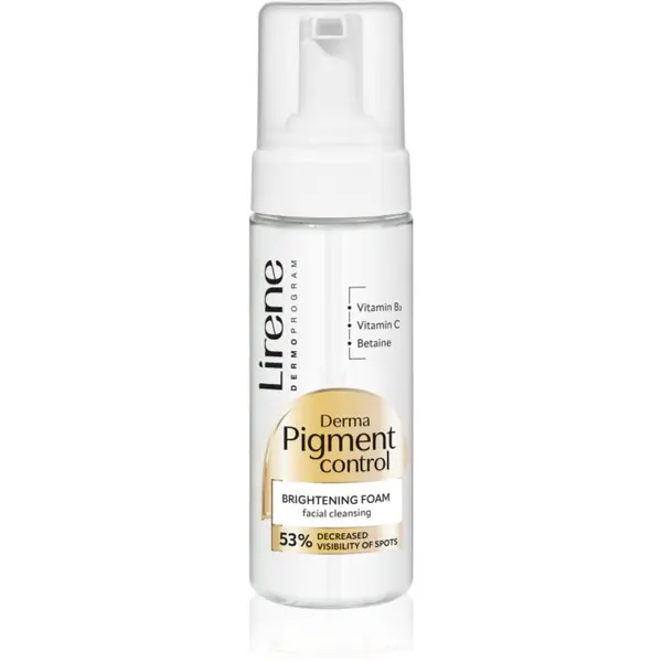 Lirene Lirene Derma Pigment Control Brightening Foam posvjetljujuća pjena za čišćenje za lice s hiperpigmentacijom 150 ml