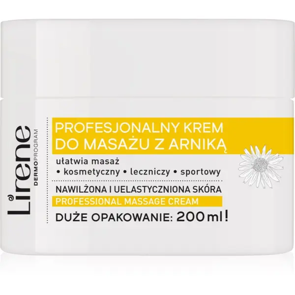 Lirene Lirene Massage Cream Arnica krema za masažu s hidratantnim učinkom 200 ml