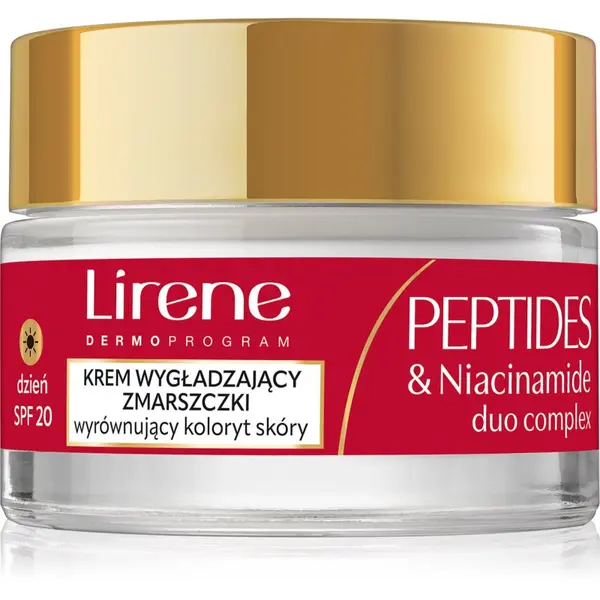 Lirene Lirene Peptides & Niacinamide Duo Complex učvršćujuća dnevna krema protiv bora za zrelu kožu lica SPF 20 50 ml