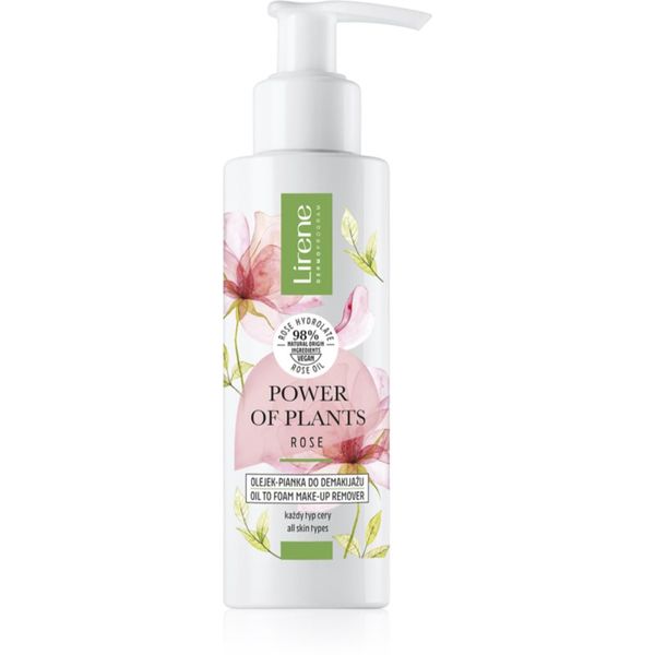 Lirene Lirene Power of Plants Rose pjena za čišćenje lica s ružinim uljem 145 ml
