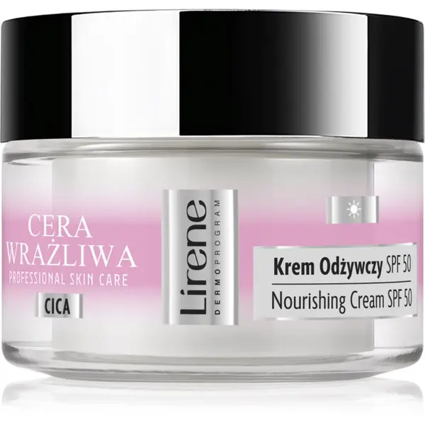 Lirene Lirene Sensitive skin hidratantna krema za osjetljivu kožu lica SPF 50 50 ml