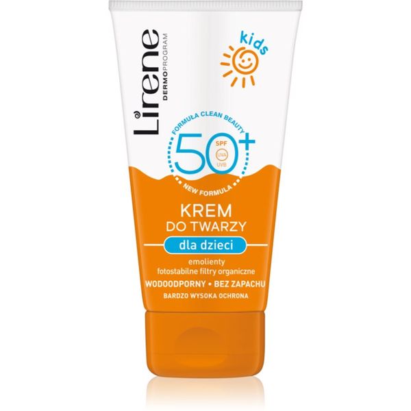 Lirene Lirene Sun Kids zaštitna krema za lice vodootporno za djecu 50 ml