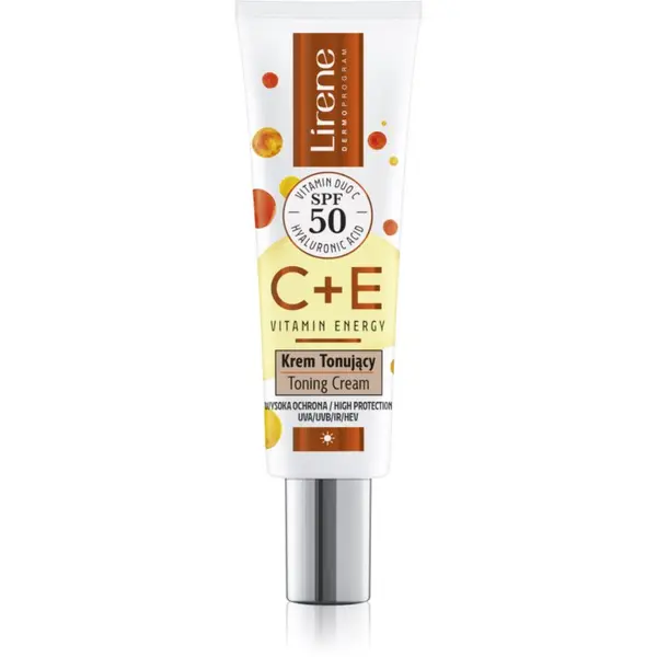 Lirene Lirene Vitamin Energy C+E krema za lice za ujednačavanje tena lica SPF 50 30 ml