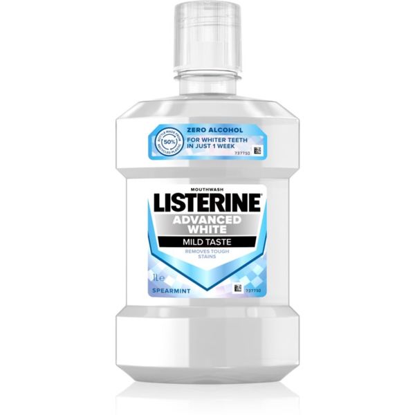 Listerine Listerine Advanced White Mild Taste vodica za usta s izbjeljujućim učinkom 1000 ml