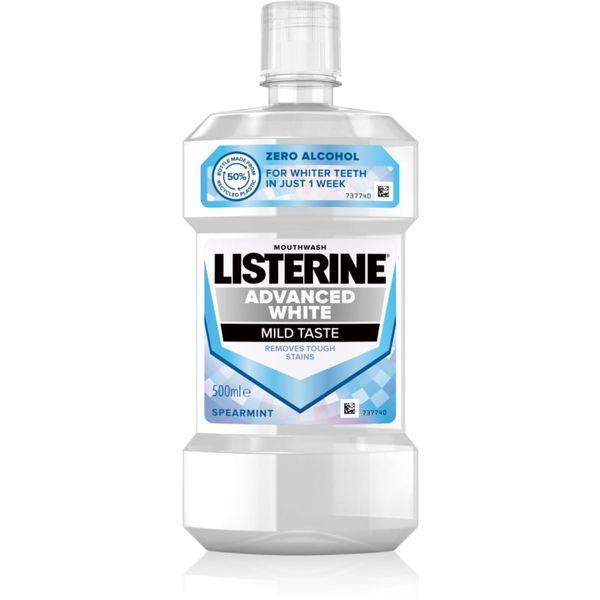 Listerine Listerine Advanced White Mild Taste vodica za usta s izbjeljujućim učinkom 500 ml
