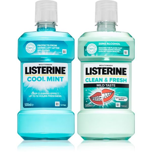Listerine Listerine Duopack vodica za usta (ekonomično pakiranje)