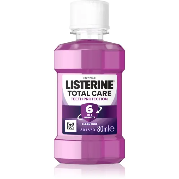 Listerine Listerine Total Care Teeth Protection vodica za usta za kompletnu zaštitu zubi 6 u 1 80 ml
