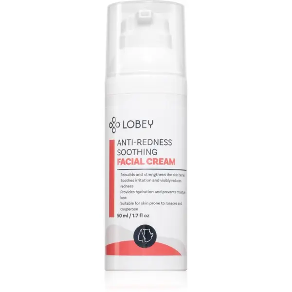 Lobey Lobey Anti-Redness Soothing umirujuća krema protiv crvenila kože 50 ml