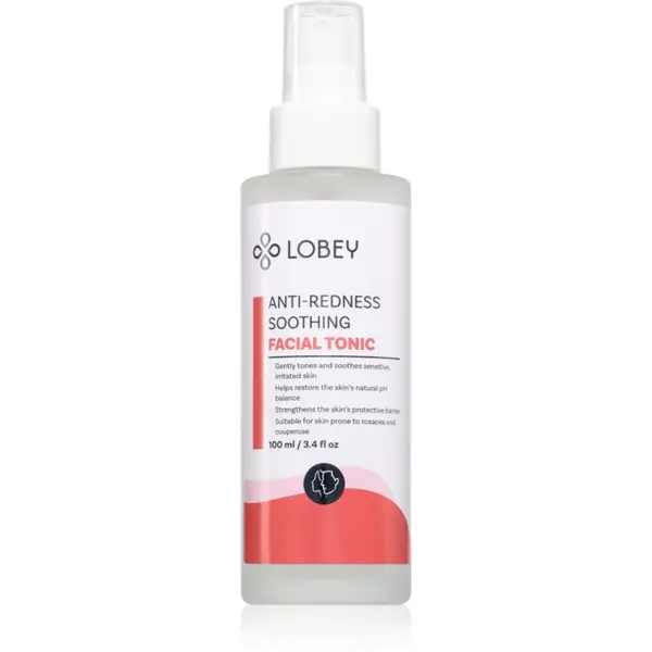 Lobey Lobey Anti-Redness Soothing umirujući tonik za lice protiv crvenila kože 100 ml