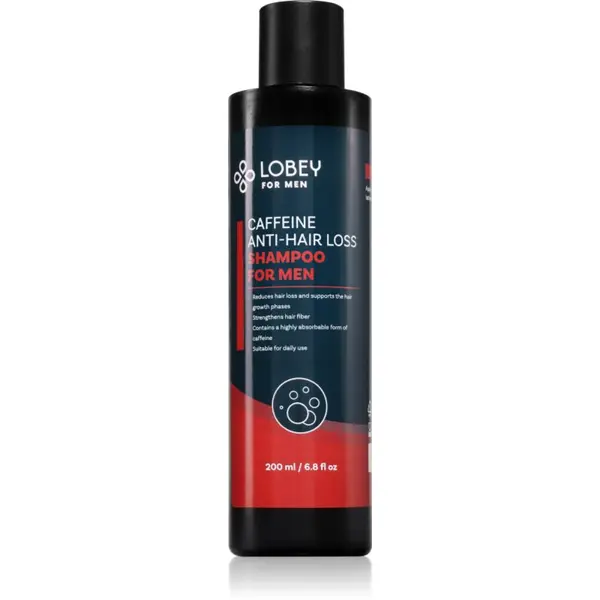 Lobey Lobey Caffeine šampon protiv opadanja kose za muškarce 200 ml