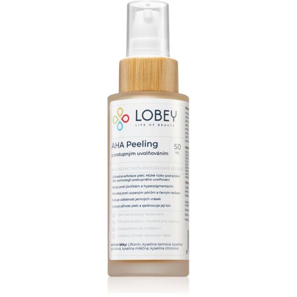 Lobey Lobey Skin Care piling za lice s AHA Acids 50 ml