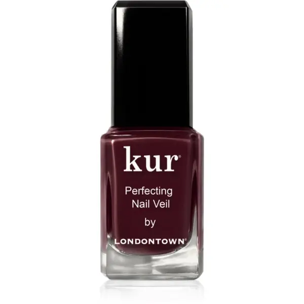 LONDONTOWN LONDONTOWN Kur Perfecting Nail Veil učvršćujući lak za nokte nijansa Cherry Cola 12 ml