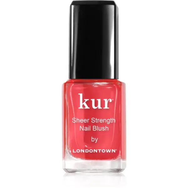 LONDONTOWN LONDONTOWN Kur Sheer Strength Nail Blush učvršćujuća i posvjetljujuća tonirana njega za nokte nijansa Poppy 12 ml