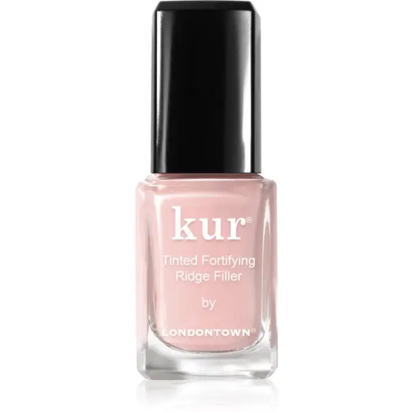 LONDONTOWN LONDONTOWN Kur Tinted Fortifying Ridge Filler zaglađujući bazni lak za nokte za suhe i lomljive nokte nijansa Petal Pink 12 ml