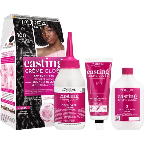 L’Oréal Paris L’Oréal Paris Casting Creme Gloss boja za kosu nijansa 100 Deep Black 1 kom