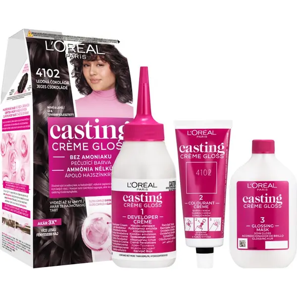 L’Oréal Paris L’Oréal Paris Casting Creme Gloss boja za kosu nijansa 4102 Iced Chocolate 1 kom