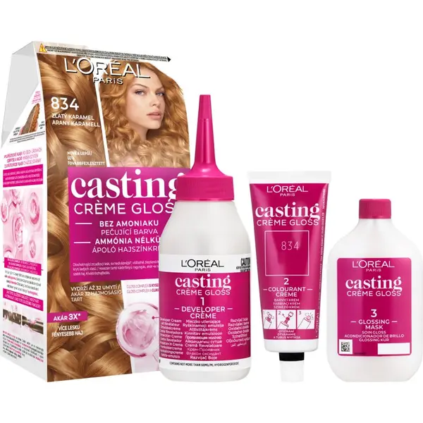 L’Oréal Paris L’Oréal Paris Casting Creme Gloss boja za kosu nijansa 834 Golden Caramel 1 kom
