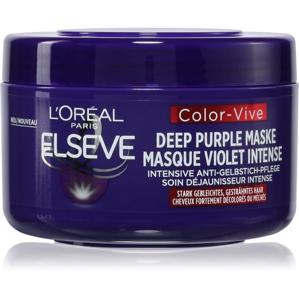 L’Oréal Paris L’Oréal Paris Elseve Color-Vive Purple tretmanska maska neutralizirajući žuti tonovi 250 ml