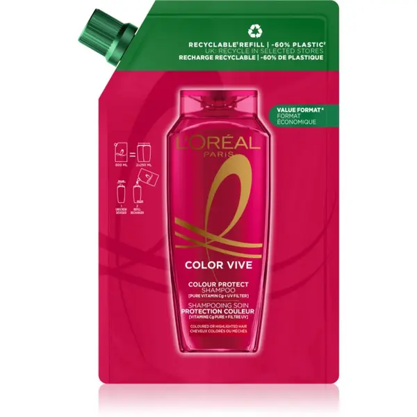 L’Oréal Paris L’Oréal Paris Elseve Color-Vive šampon za obojenu kosu Refill 500 ml