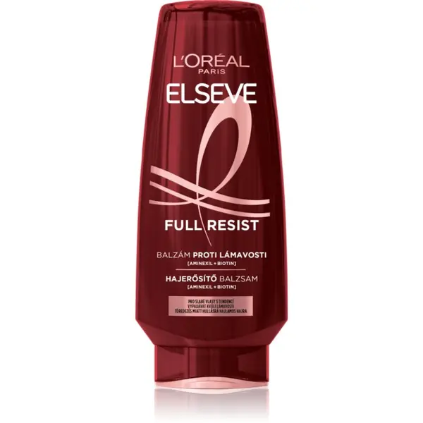 L’Oréal Paris L’Oréal Paris Elseve Full Resist Aminexil balzam za učvršćivanje za tanku kosu sklonu opadanju 200 ml