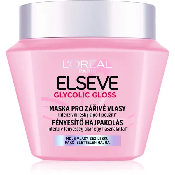 L’Oréal Paris L’Oréal Paris Elseve Glycolic Gloss maska za kosu za blistavi sjaj 300 ml