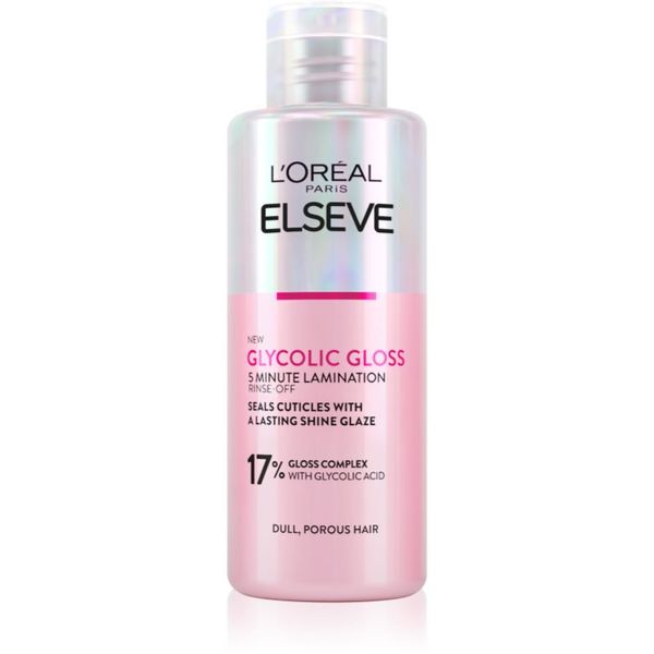 L’Oréal Paris L’Oréal Paris Elseve Glycolic Gloss maska za kosu za zaglađivanje i obnavljanje oštećene kose 200 ml