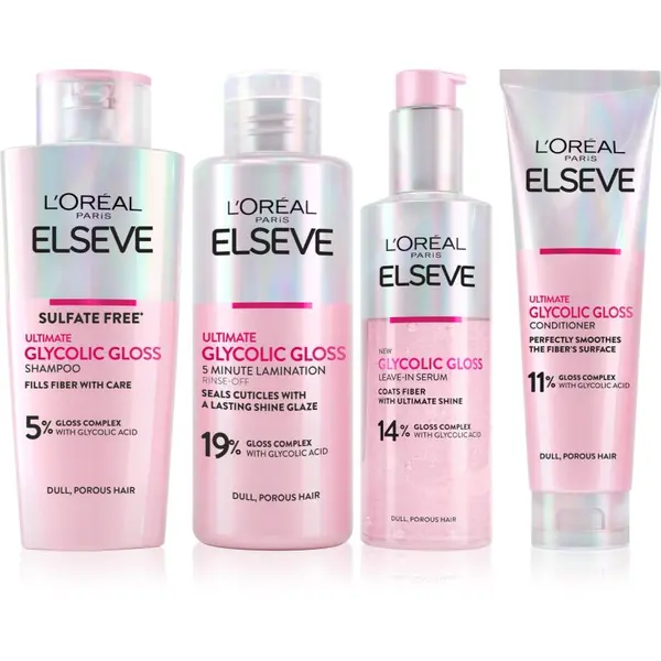 L’Oréal Paris L’Oréal Paris Elseve Glycolic Gloss set za kosu