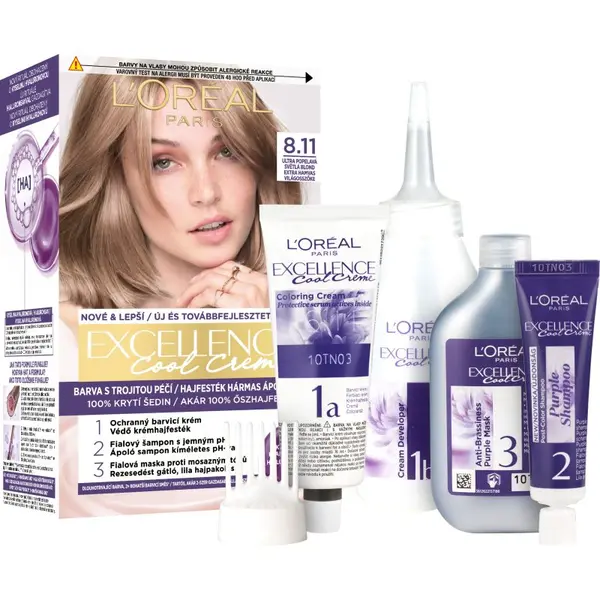 L’Oréal Paris L’Oréal Paris Excellence Cool Creme boja za kosu nijansa 8.11 Ultra Ash Light Blond 1 kom