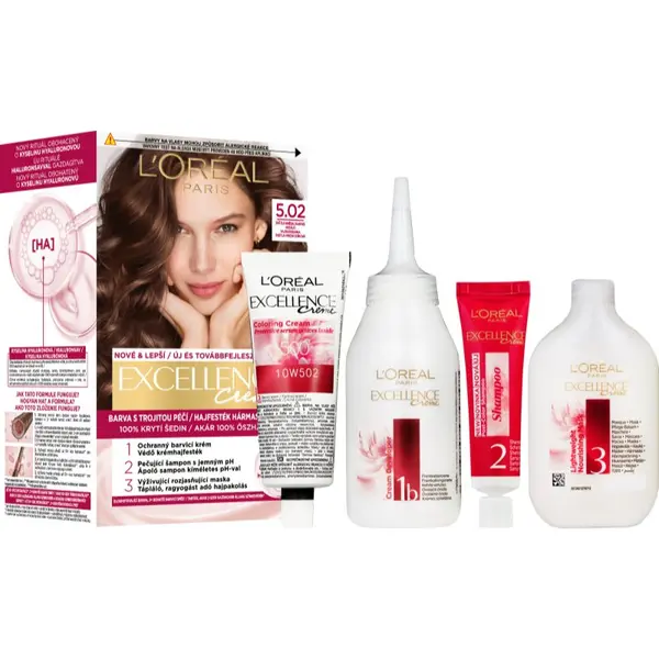 L’Oréal Paris L’Oréal Paris Excellence Creme boja za kosu nijansa 5.02 Light Brown 1 kom